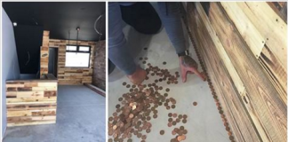 Barber Receives $1,165 Estimate For New Floor, So He Covers It In 70,000 Pennies Instead!