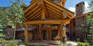 From Ballroom Dance Floor to Wine Tasting Room, This Enormous Log House Has Luxury Written on Every Inch of It!